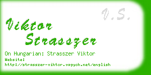 viktor strasszer business card